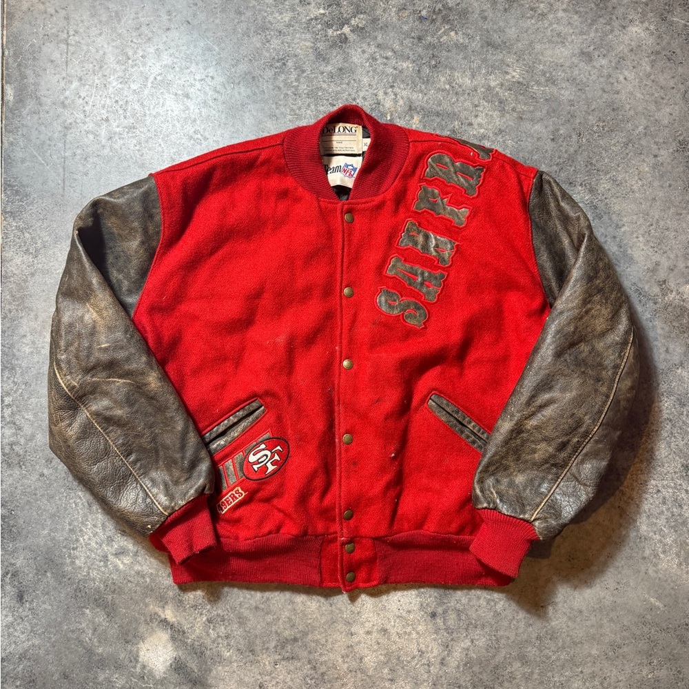 Vintage Red and Brown San Francisco NFL Jacket